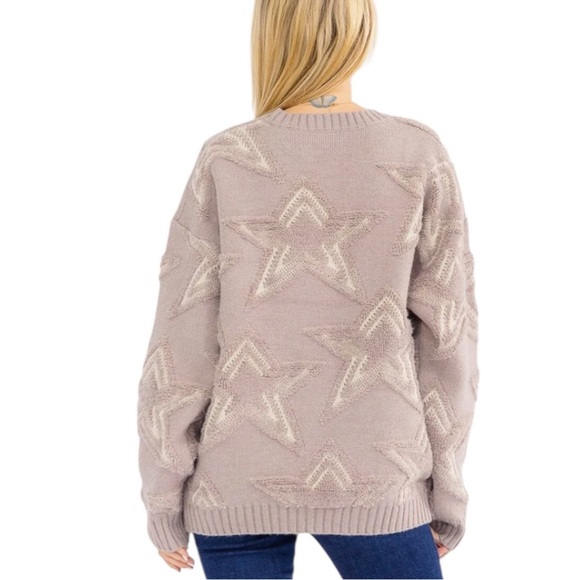 929:  ENTRO NWT SWEATER TAUPE (R2) - Picture 2 of 3